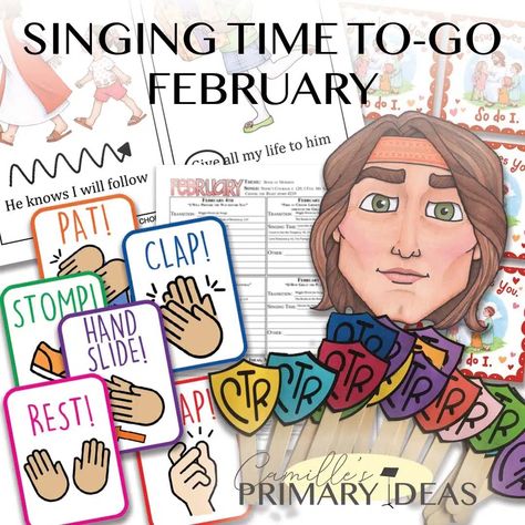 Choose The Right Singing Time, Valentine Singing Time Ideas, Nephi’s Courage Singing Time, Nephis Courage Singing Time, I Feel My Saviors Love Singing Time, Primary Singing Time 2024, Singing Time Ideas Primary, Nephis Courage, Singing Time Ideas