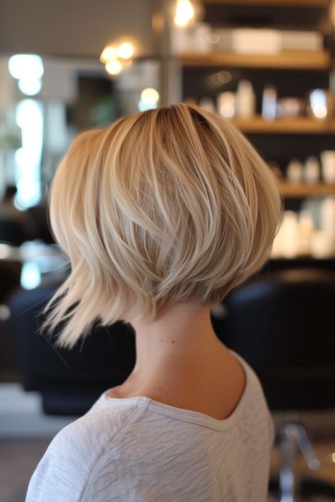 Pelo Color Cobre, Kort Bob, Face Shape Hairstyles, A Bob, Short Hair Trends, Bob Hairstyles For Fine Hair, Short Blonde, Short Hair Haircuts, Short Blonde Hair