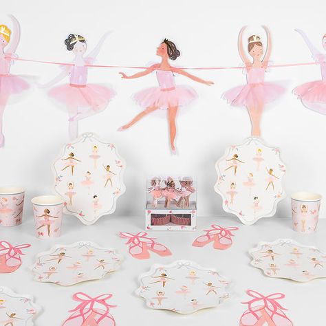 Ballerina Cupcakes, Pink Dinner Plates, Ballet Party, Ballet Birthday, Ballerina Birthday Parties, Pink Napkins, Pink Cocktails, Ballerina Party, Ballerina Birthday