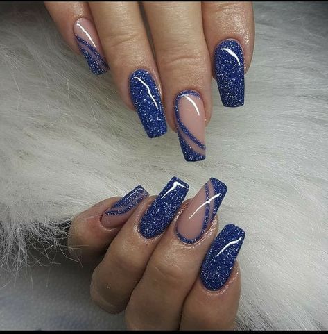 50+ Cute Easter Nails Perfect For Your Festive Mani | New Spring Nails 2023 Royal Blue Prom Nails, Cute Easter Nails, Royal Blue Nails Designs, Blue Prom Nails, Spring Nails 2023, Blue And Silver Nails, Royal Blue Nails, Blue Glitter Nails, Blue Acrylic Nails