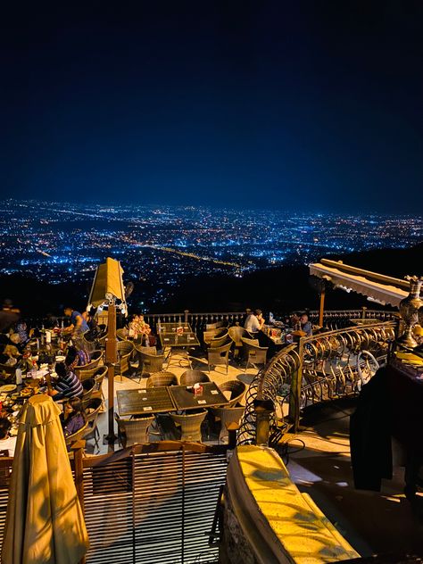 Monal Restaurant Islamabad Night View, Monal Restaurant Lahore, Monal Islamabad Pakistan, Islamabad Snaps, Islamabad Aesthetic, Monal Islamabad, Desi Restaurant, Pakistani Restaurant, Pakistan Aesthetic