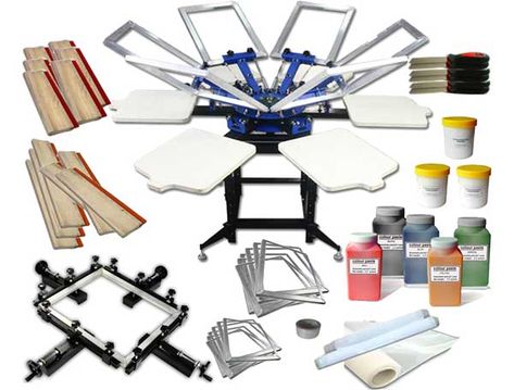 T-shirt Printing Materials Checklist for Beginners Screen Printing Equipment, Screen Printing Supplies, Screen Printing Press, T Shirt Printing Machine, Screen Printing Machine, Screen Printer, Great Hobbies, Printing Machine, Grade 4