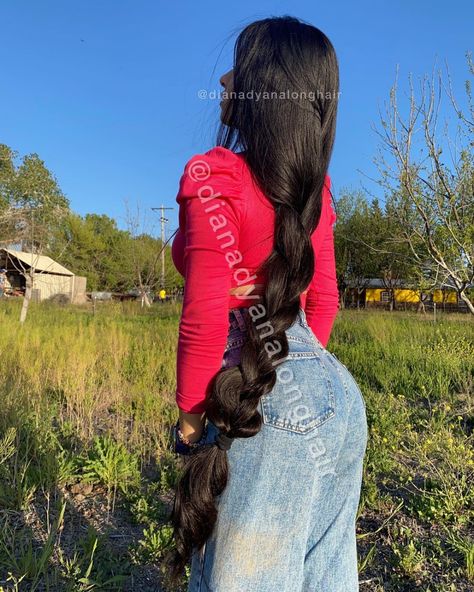 Diana♈️ (@dianadyanalonghair) on Instagram Thicker Healthier Hair, Huge Hair, Long Hair Images, Long Indian Hair, Long Hair Ponytail, Long Silky Hair, Long Hair Pictures, Beautiful Braids, Long Black Hair