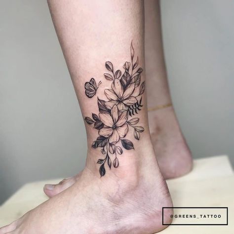 101 Amazing Ankle Tattoo Designs You Need To See! | Outsons | Men's Fashion Tips And Style Guide For 2020 Bird And Flower Ankle Tattoo, Flower Tattoos Ankle Cover Up, Leg Tattoos Women Cover Up, Womens Ankle Tattoos Cover Up, Best Ankle Tattoos For Women, Tattoo Above Ankle, Ankle Tattoos For Women Wrap Around Flowers, Side Of Ankle Tattoo, Ankle Flowers Tattoo