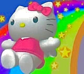 2021 Pfp, Scene Core Aesthetic, Hello Kitty Scene, Colorful Pfps, Hello Kitty Rainbow, Webcore Aesthetic, Dreamcore Weirdcore, Hello Kitty Cartoon, Digital Texture