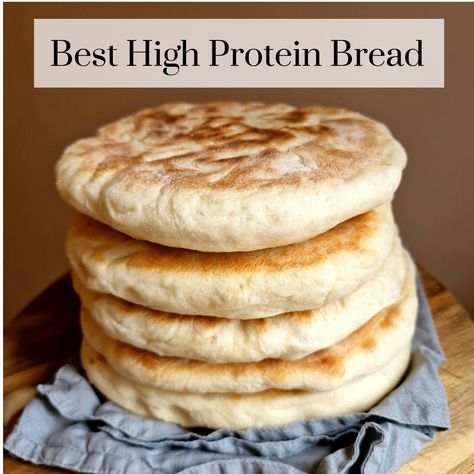 Best High Protein Bread According to a Dietitian High Protein Naan Bread, High Protein Bread Recipe, High Protein Flatbread, High Protein Breakfast Sandwich, High Protein Bread, Protein Bread Recipe, Protein Sandwich, Fiber Bread, Avocado Bread