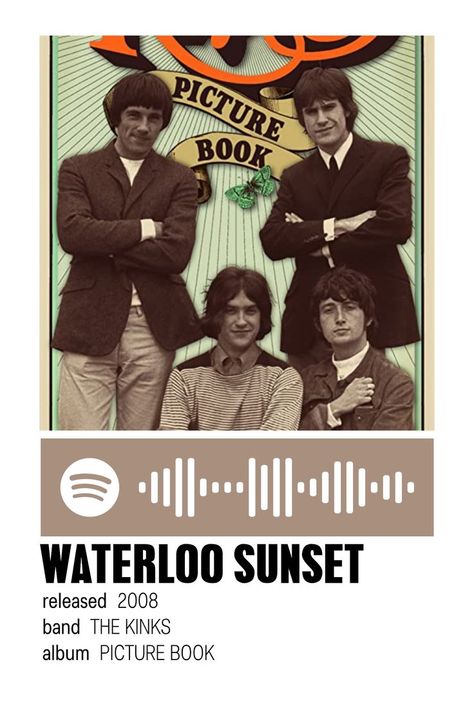 Waterloo Sunset, The Kinks, Picture Book, Poster Print, Poster Prints, Books