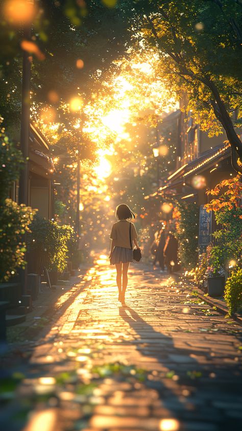 Anime Beautiful Scenery, Anime Aesthetic Scenery, Aesthetic Anime Scenery Wallpaper, Wallpaper Anime Scenery, Anime Nature, Animated Art, Dreamy Artwork, Scenery Background, Cool Anime Wallpapers