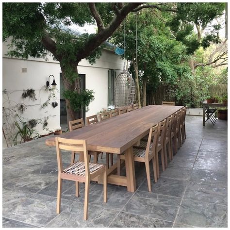 ＳＡＲＺＡ on Instagram: “Large tables are perfect for festive celebrations. Let us give thanks for these beautiful options by James Mudge. The Harvest outdoor table…” Outdoor Harvest Table, Rustic Dining Room Table, Outdoor Patio Table, Harvest Table, Kitchen Extension, Rustic Outdoor, Garden Kitchen, Outdoor Wood, The Harvest