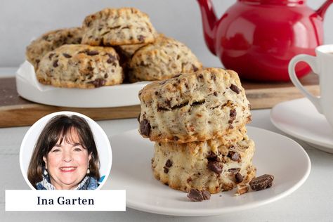 I Tested Ina Garten's Chocolate Pecan Scones Recipe | Taste of Home Chocolate Pecan Scones, Pecan Desserts Recipes, Pecan Scones, How To Make Scones, Winter Snack, Christmas Cheesecake, Perfect Roast Chicken, Fall Appetizers, Elegant Desserts