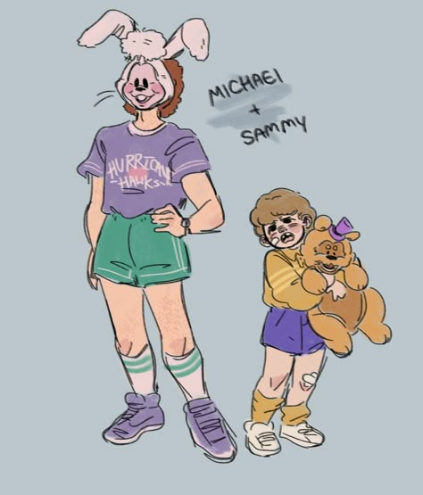 Fnaf 80s Style, Fnaf Irl, Fnaf References, Fnaf Sketches, Chris Afton, Fnaf Oc, Sun And Moon Drawings, Afton Family, Fnaf Comics