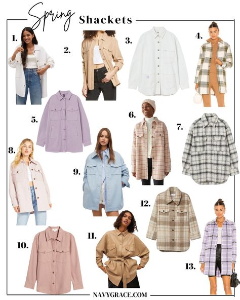 Shacket Outfit Spring, Spring Shacket Outfits, Trendy Button-up Shacket For Spring, Spring Button-up Shacket For Layering, Everyday Long-sleeve Spring Shacket, Spring Single-breasted Collared Shacket, Spring Collared Single-breasted Shacket, Shacket Outfit Women, Shacket Outfit