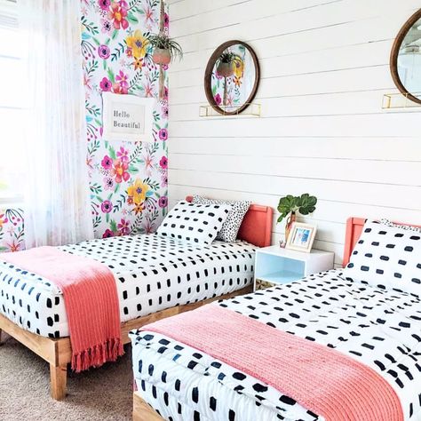 Beddys Bedding, Shared Girls Room, Shared Girls Bedroom, Big Girl Bedrooms, Shared Room, Girl’s Room, Girl Bedroom Designs, Twins Room, Big Girl Rooms