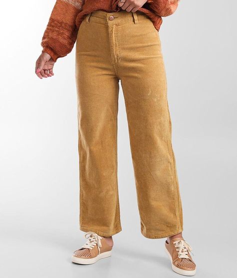 Billabong Free Fall Pant, Billabong Corduroy Pants, High-rise Corduroy Pants With Pockets, Bdg Corduroy Pants, Solid Non-stretch Corduroy Pants, Tube Top Outfits, Buckle Outfits, Yellow Jeans, Trendy Bikinis