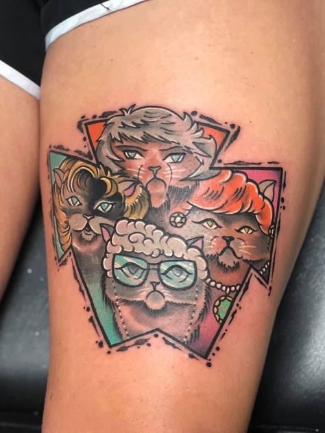 Golden Girls Tattoo Ideas, Golden Girls Tattoo, Girls Tattoo Ideas, Show Tattoo, Sick Tattoos, 2023 Tattoo, Sister Tat, Girls Tattoo, Sick Tattoo