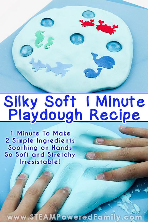 Using Playdough In The Classroom, Conditioner Playdough 2 Ingredients, Sensory Playdough Recipe, Playdough Recipe With Corn Starch, White Playdough Recipe, Smelly Playdough Recipe, Playdough Play Ideas, Flour Sensory Play, Fun Activities To Do With Kids At School