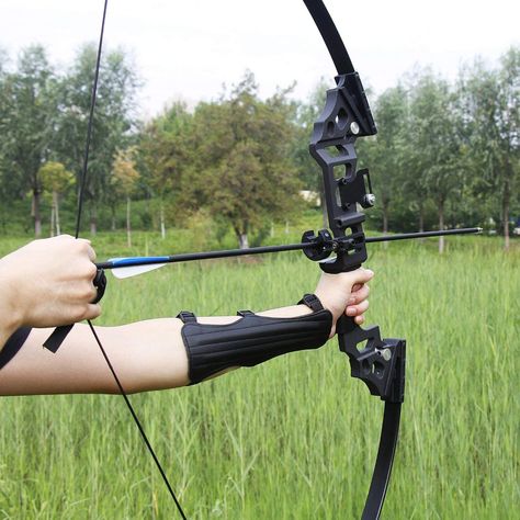 Cool Bows Archery, Metal Bow And Arrow, Black Bow And Arrow Fantasy, Hunting Bow And Arrow, Modern Bow And Arrow, Cool Bow And Arrow, Holding Bow And Arrow Reference, Bow And Arrow Aesthetic, Bows Archery