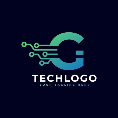 Tech Letter G Logo. Futuristic Vector Logo Template with Green and Blue Gradient Color. Geometric Shape. Usable for Business and Technology Logos. G Logo Ideas, Enterprise Logo, Farm Logo, Sigil Magic, G Logo, Logo Gallery, Shop Decor, Green Logo, Blue Gradient