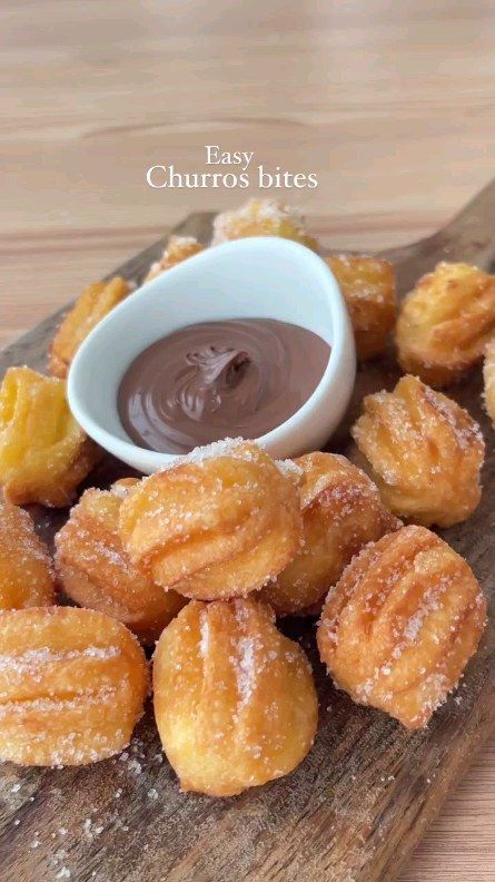 Churro Bites -  foodrecipes | Churros recipe Ingredients: 75ml of water 1 tsp of sugar 20g of butter 55g of flour + pinch of salt 1 egg In a saucepan over medium… | Instagram Easy Churros, Churro Bites, Homemade Churros, Churros Recipe, Birthday Baking, Chocolate Covered Treats, Fall Dessert Recipes, Easy Baking Recipes Desserts, No Bake Treats