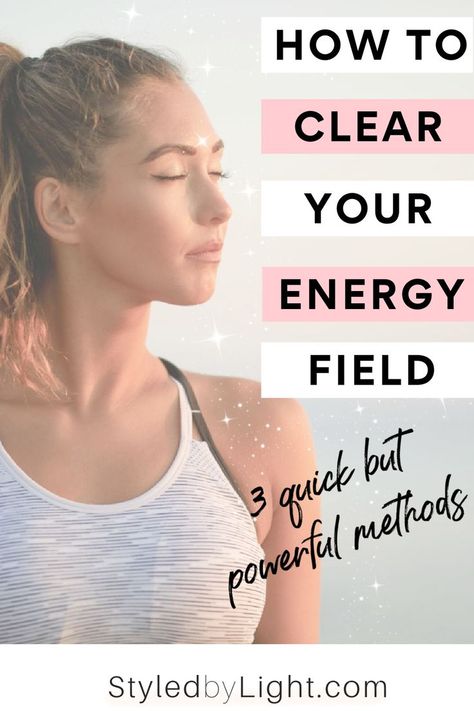 Clear Your Energy  - Woman Clearing her Energy Field How To Heal Your Energy, How To Give Off Positive Energy, How To Feel Your Own Energy, How To Clear Energy, How To Clean Your Energy, Energy Cleansing Ritual, Static Energy, Protect Energy, Energy Clearing Spray