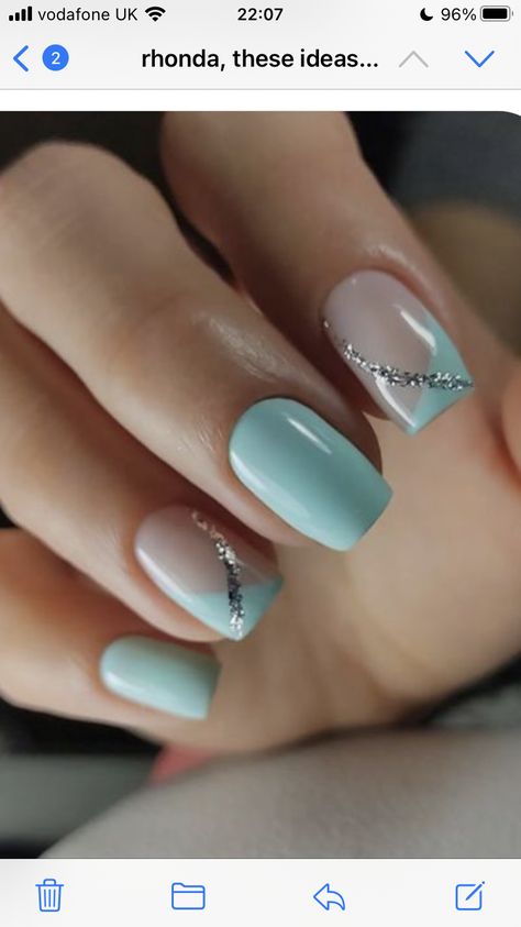 Turquoise Nail Designs, Elegant Touch Nails, Blue Nail Art Designs, Turquoise Nails, Manicure Nail Designs, Square Nail Designs, Fancy Nails Designs, Simple Gel Nails, Her Nails