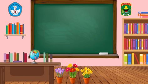 Background Classroom Classroom Background Wallpaper, Classroom Background Aesthetic, Green Board School, School Theme Background, Classroom Animation, Photo Background White, Bear Kindergarten, Guru Mengajar, Background Classroom