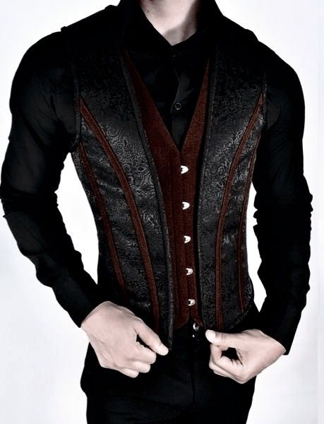 Black And Red Suit Wedding, Vampire Prince Outfit, Romantic Goth Aesthetic Men, Toreador Vampire Aesthetic, Romantic Goth Male, Goth Wedding Suit, Httyd Wedding, Vampire Attire, Gothic Outfits Men