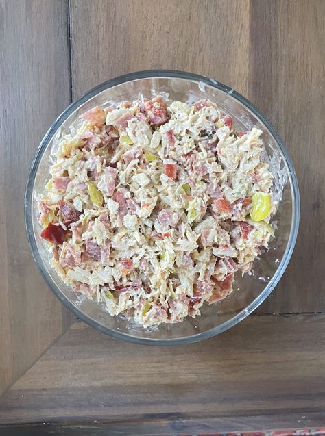 Spicy Italian Chicken Salad, Italian Chicken Salad Recipe, Spicy Chicken Salad Recipe, Italian Chicken Salad, Spicy Chicken Salad, Chicken Salads, High Protein Snack, Feta Chicken, Calabrian Chili