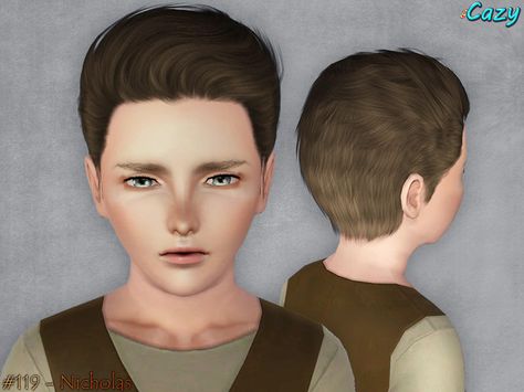 Hairstyle for males, child Found in TSR Category 'Male Sims 3 Hairstyles' Kids Hairstyles Boys, 3 Hairstyles, Male Sims, Ts3 Cc, Curly Hair Fade, Sims 3 Cc Finds, Sims 4 Tsr, Sims Baby, Xavier Rudd