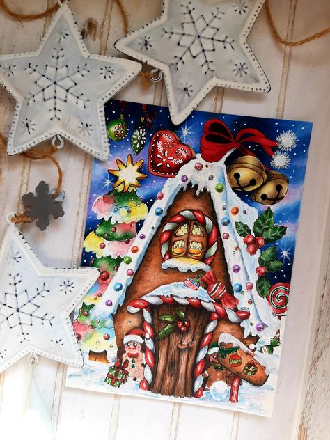 Christmas Theme Drawings, Gingerbread Man Drawing, Christmas Competitions, Bullet Journal Christmas, Xmas Drawing, Believe In Fairies, Christmas Sketch, Creative Haven Coloring Books, Posca Markers