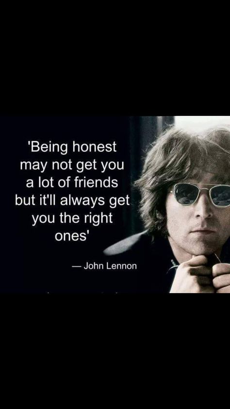 Being honest Being Honest, John Lennon, Quotes, Movie Posters, Film Posters