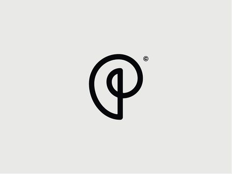 Letter P Logo Design by Connor Fowler on Dribbble Letter P Logo Design, P Monogram, Letter P Logo, Single Letter Logo, P Logo Design, Cafe Logo Design, P Logo, Startup Logo, Monogram Logo Design