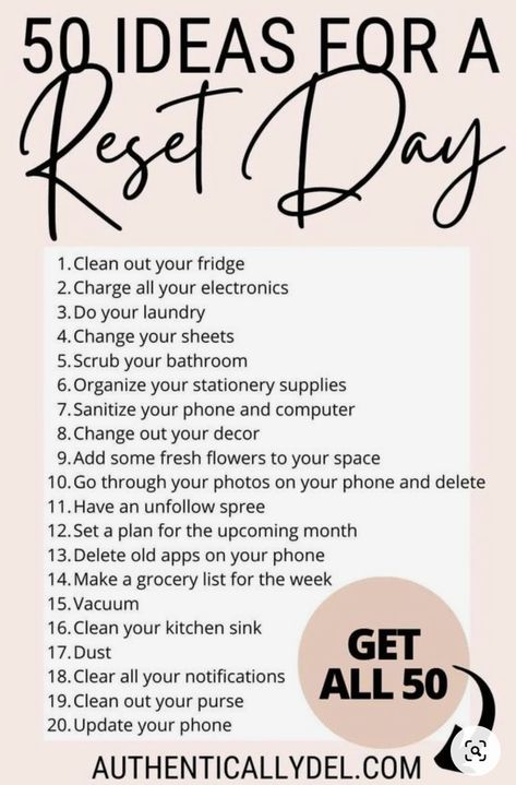 How To Reset Your Marriage, Mental Reset Day, Disappear And Reset, February Reset, November Reset, December Reset, How To Reset Your Life, Life Reset Checklist, Fall Reset