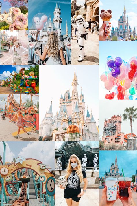 Disneyland Collage, Aesthetic Disneyland, Wallpaper Hope, Disney Collage, Books Coffee, Cute Disney Wallpaper, April 2024, Cute Disney, Disney Wallpaper