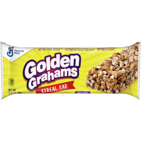 Golden Grahams™ Cereal Bars (96 ct) 1.42 oz | General Mills Foodservice Golden Grahams Cereal, Golden Grahams, Child Nutrition, Smart Snacks, Brown Sugar Syrup, Cereal Bar, Brown Rice Flour, General Mills, Cereal Bars