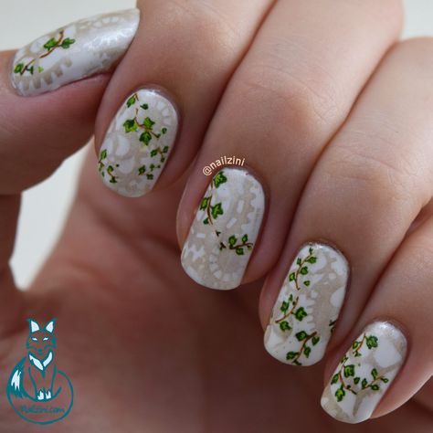 Nailzini: A Nail Art Blog: Ivy gears Nail Art -- Born Pretty Store Review -- Ivy Nails, Nail Room Ideas, Nail Designs Pictures, Toe Nail Color, Nail Room, Nail Pictures, Birthday Nails, Bridal Nails, Nail Arts