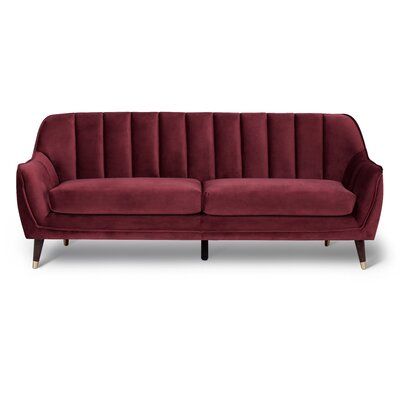 Wine Sofa, Maroon Sofas, Lobby Sofa, Modern Loveseat, Rolled Arm Sofa, Tufted Sofa, Sofa Upholstery, Modern Rustic Interiors, Convertible Sofa