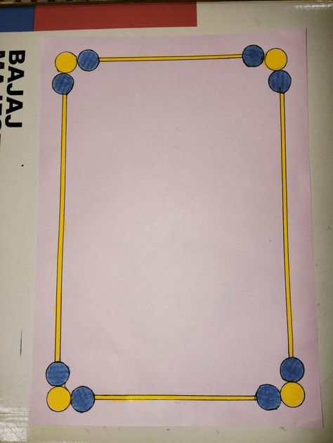 Simple Boarder Ideas For Project Ideas, Simple Margin Design, Margin Design Ideas, Border Design Easy To Draw, Easy Borders For Paper Projects, Simple Borders For Paper, Maths Border, Assignment Border Designs Simple, Easy Border Designs For Projects