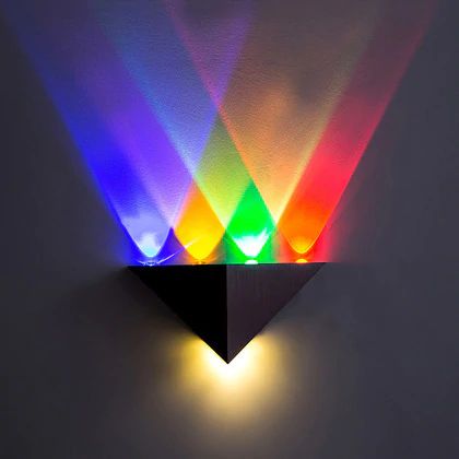 Elevation Lights, Triangle Wall Lights, Triangle Led, Room Lights Decor, Hotel Modern, Triangle Wall, Indoor Lighting Fixtures, Lighting Lamp, Led Decor