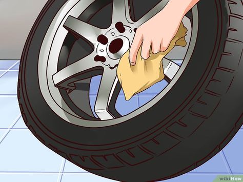 How to Polish Aluminum Wheels: 12 Steps (with Pictures) - wikiHow Polishing Aluminum, Aluminum Rims, Auto Detailing, Car Polish, Rims For Cars, Car Hacks, 12 Steps, Diy Cleaners, 12v Led