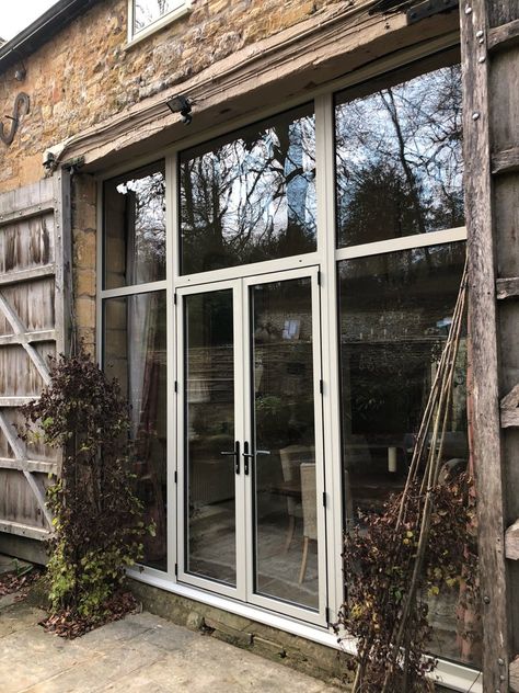 Door With Side Panels, French Doors With Sidelights, French Doors White, Solid French Doors, French Door Windows, Aluminium French Doors, A Beautiful House, Aluminium Windows And Doors, Wooden French Doors