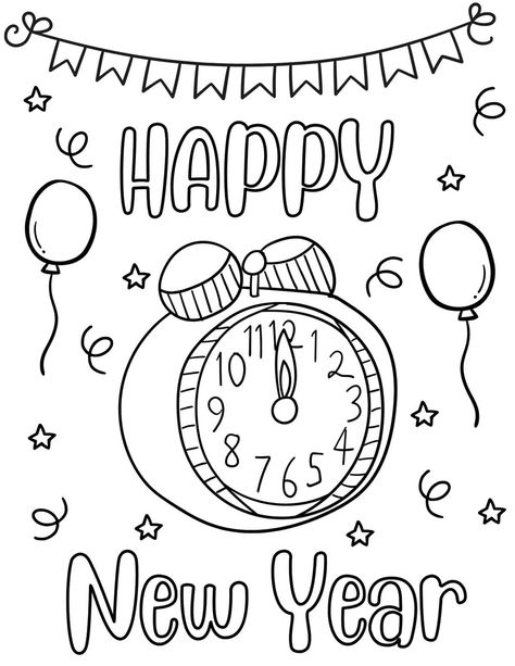 Let your children ring in the new year with these fun and free New Year coloring pages for 2024! From dazzling party hats to clocks ticking down to midnight, there are Happy New Year coloring sheets for kids of all ages, including toddlers, preschoolers, older kids, and teens. Whether you want to use these at home, in the classroom, or at holiday parties, these new year printables make a great first-of-the-year activity for kids of different ages! Happy New Year Drawing Ideas 2024, New Years Activities For Toddlers, Squirrel Scouts, New Years Resolution Kids, New Year Drawing Ideas, Happy New Year Printable, New Years Drawing Ideas, New Year Drawing, Turkey Coloring