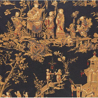 Asian Fabric, Chinoiserie Design, Schumacher Fabric, Toile Fabric, Chinoiserie Wallpaper, Fabric Samples, Chinoiserie, Fabric Wallpaper, Upholstery Fabric