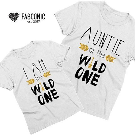 Auntie Gift Auntie of the wild one Auntie shirt Auntie Gift idea Gift for Auntie Aunt niece shirt Aunt nephew shirt Auntie gift shirt - Awsome Shirts - Ideas of Awsome Shirts #awsomeshirts #shirts - Auntie Gift Auntie of the wild one Auntie shirt Auntie Gift idea Gift for Auntie Aunt niece shirt Aunt nephew shirt Auntie gift shirt Family quality time brings smiles. Give these t-shirts as a thoughtful gift. Make some awesome photos. Be fabulous. Be iconic. Youll love it! Your Aunt And Niece Shirts, Aunt Nephew, Nephew Shirts, Best Presents, The Wild One, Aunt Niece, Xmas Gifts For Her, Aunt Life, Auntie Shirts