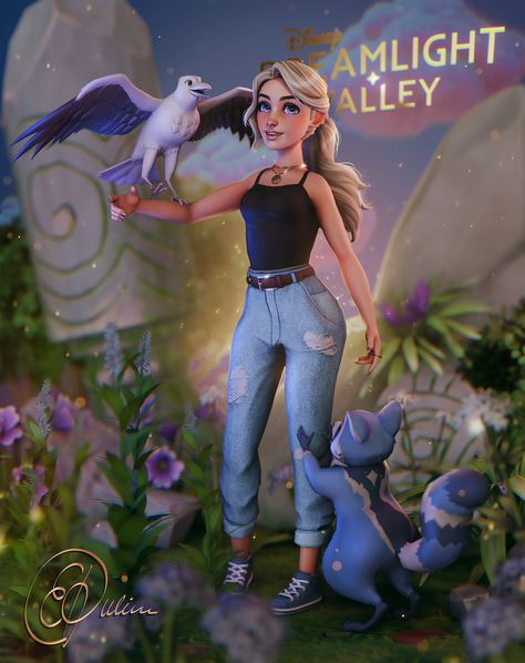 Disney Dreamlight Valley Characters, Disney Dreamlight Valley Outfit, Dreamlight Valley Outfit Ideas, Disney Dreamlight Valley Outfit Ideas, Dreamlight Valley Outfit, Ddv Inspiration, Disney Dreamvalley, Valley Outfit, Princess Tiana Dress