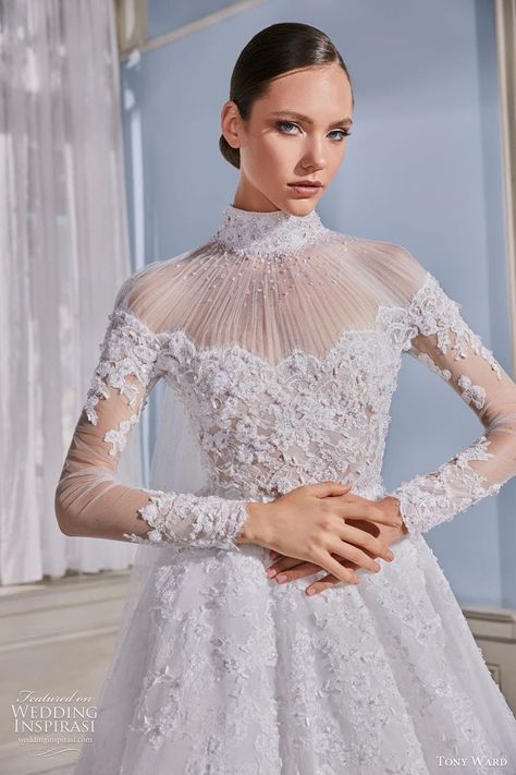 Tony Ward Bridal, 2022 Wedding Dresses, A Line Ball Gown, Tony Ward Couture, Plain Wedding Dress, Hijab Wedding Dresses, Classy Wedding Dress, Couture Wedding Gowns, Tony Ward