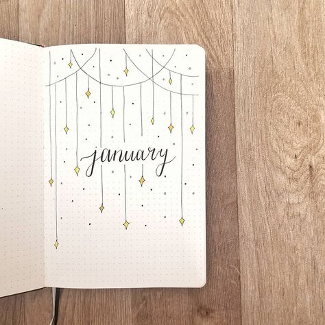 This post is filled with January cover pages that will inspire you. These January covers can be used for 2021 and beyond. I love these bullet journal ideas. Bujo Cover Page Ideas January, January Notebook Ideas, Journal Month Page January, January Bujo Cover Page, Bulett Journal Ideas January, January Page Bullet Journal, January Bujo Theme Ideas, January Book Journal, Bulett Journal Page Ideas January