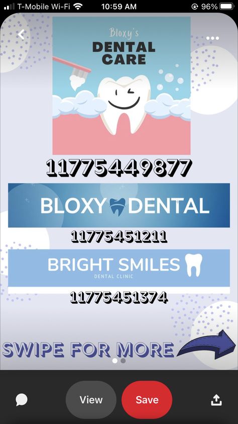 Bloxburg Dentist Ideas, Dentist Decals Bloxburg, Bloxburg Dentist Office, Dentist Bloxburg, Bloxburg Clinic, Bloxburg Dentist Decals, Bloxburg Doctors Office Decals, Bloxburg Doctors Office, Bloxburg Office Ideas