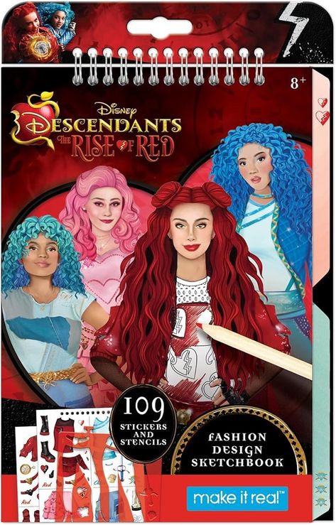 Amazon.com: Make It Real: Descendants 4 Rise of Red - Queen of Charms - 34pc DIY Jewelry Kit, Make 4 Character Inspired Bracelets, Disney, Girls & Kids Ages 8+ Denture Repair Kits, Waxing Kits & Supplies, Descendants 4, Descendants Characters, Inspired Bracelets, Red Video, Needlecraft Kits, Jewelry Kit, Diy Jewelry Kit