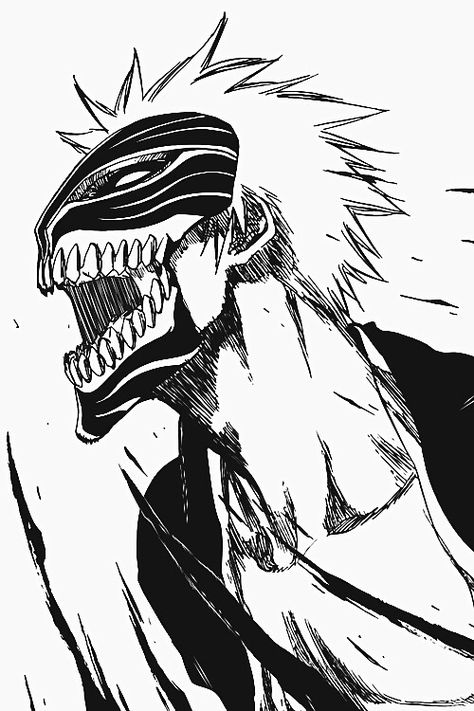 Bleach Manga Panels Ichigo, Bleach Panel Manga, Anime Character Screaming, Ichigo Scream, Manga Panels To Draw, Ichigo Manga Panel, Bleach Ichigo Manga, Anime Scream, Ichigo Sketch